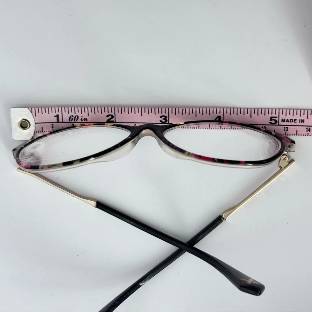 Christian Lacroix Tortoise Eyeglass Frames Prescription Faux Leather Hard Case